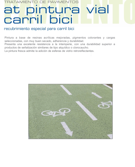 AT PINTURA VIAL CARRIL BICI AMARILLO